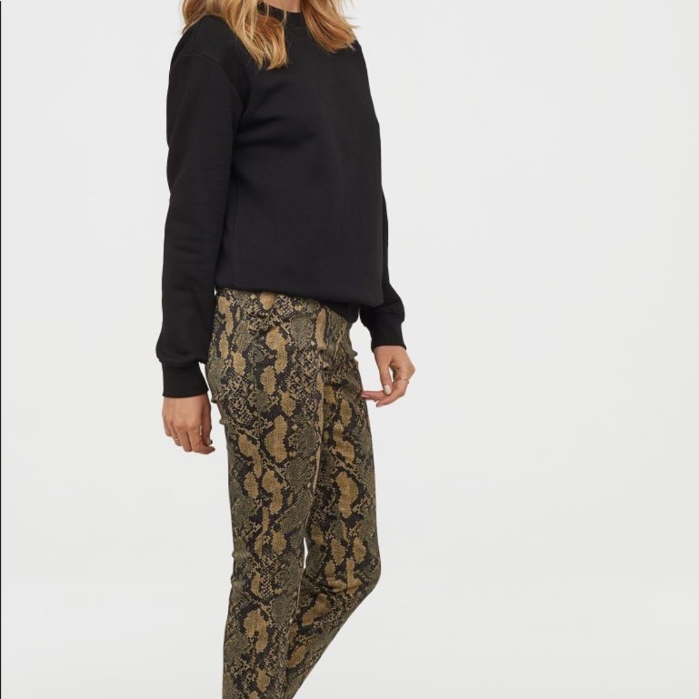 Python snake animal co ord matching set blouse & … - image 10